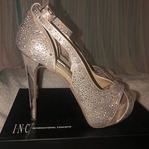 INC Pearl Gold Heels